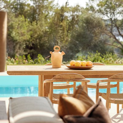 Ikos Porto Petro Ausblick auf den Garten