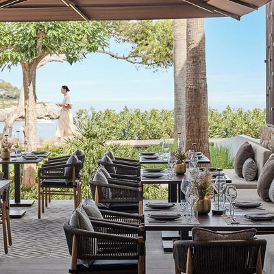 Ikos Porto Petro Restaurant draußen